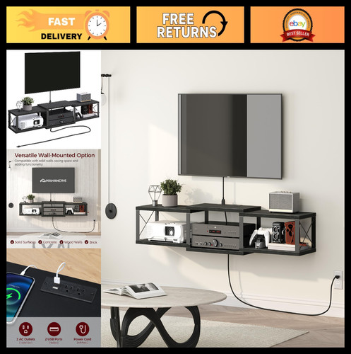 Floating tv stand - 43.7”,
