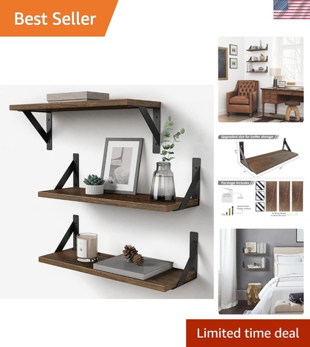 Rustic floating book shelves - floating,