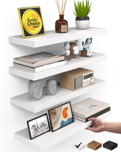 4pc floating shelves - 15.7", for