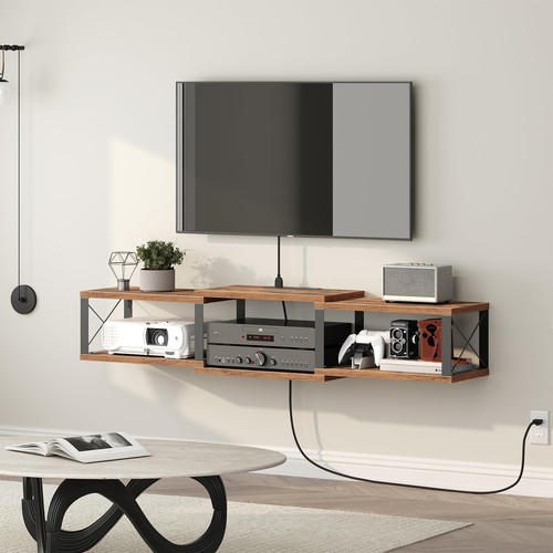 Floating tv stand with - tv,